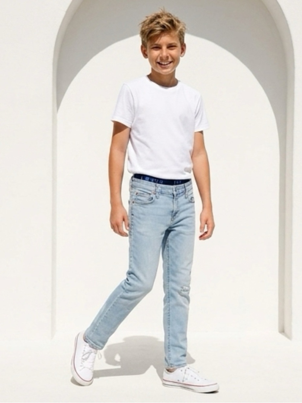 Levi’s 502 Youth 18 Reg 29x31 Light Wash Stretch Tapered Jeans Boys